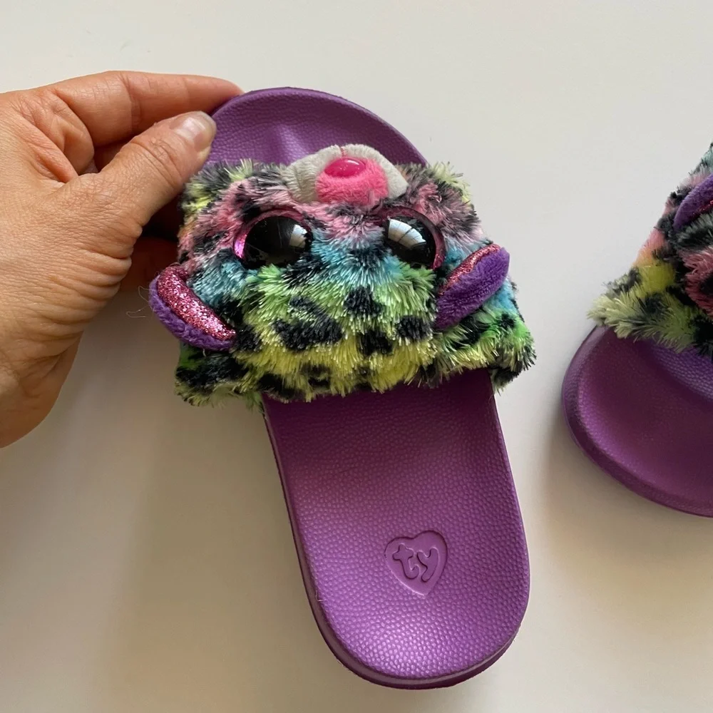 Kids girl TY plush animal sandals - Picture 4 of 12